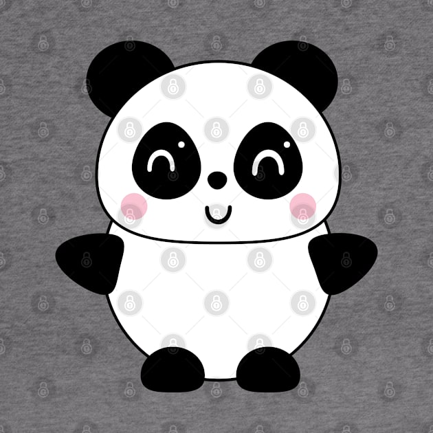 Cute Baby Panda Bear by Kam Bam Designs